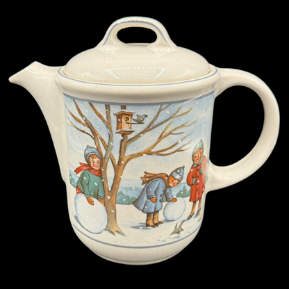 Pfalzkeramik Winterzeit: Kaffeekanne / Kanne