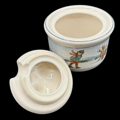Pfalzkeramik Winterzeit: Zuckerdose mit Deckel