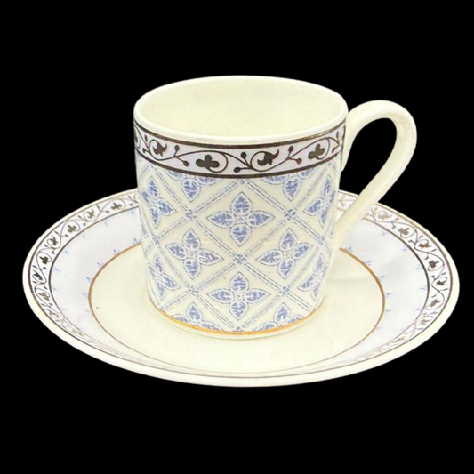 Villeroy & Boch Azurea: Mokkatasse / Espressotasse mit Unterteller - Motiv 2