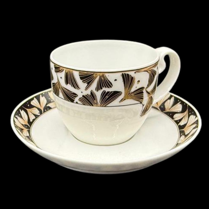 Rosenthal Asimmetria Ginkgo: Mokkatasse / Espressotasse mit Unterteller