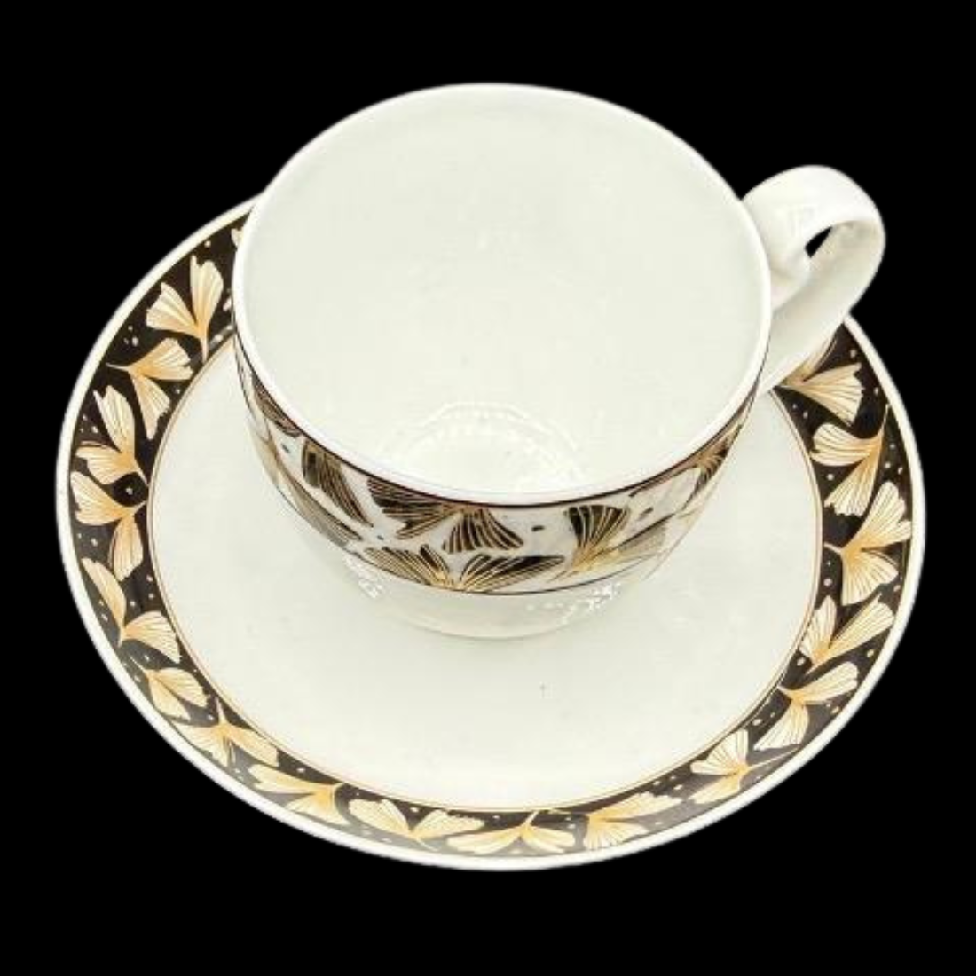 Rosenthal Asimmetria Ginkgo: Mokkatasse / Espressotasse mit Unterteller