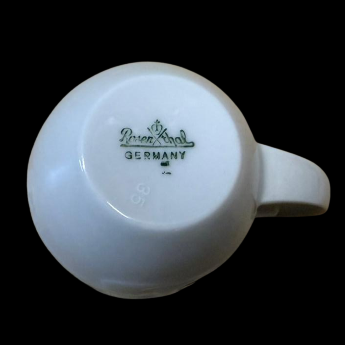 Rosenthal Asimmetria Ginkgo: Mokkatasse / Espressotasse mit Unterteller
