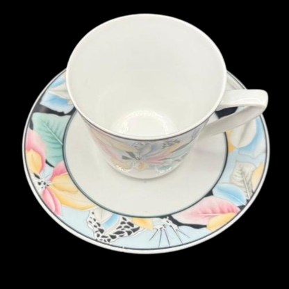Eschenbach Bavaria Tau Orissa: Mokkatasse / Espressotasse mit Unterteller