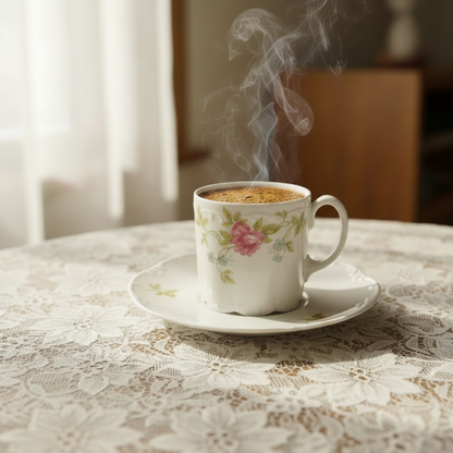 Rosenthal Classic Rose: Mokkatasse / Espressotasse mit Unterteller