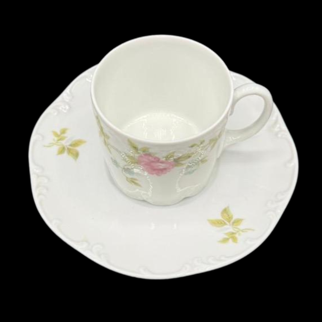 Rosenthal Classic Rose: Mokkatasse / Espressotasse mit Unterteller