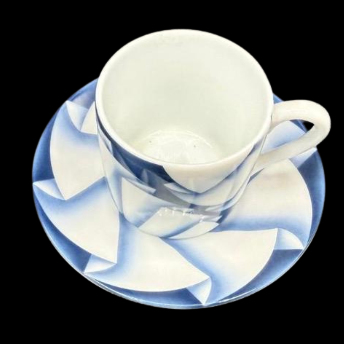 Taitu Origami: Mokkatasse / Espressotasse mit Unterteller