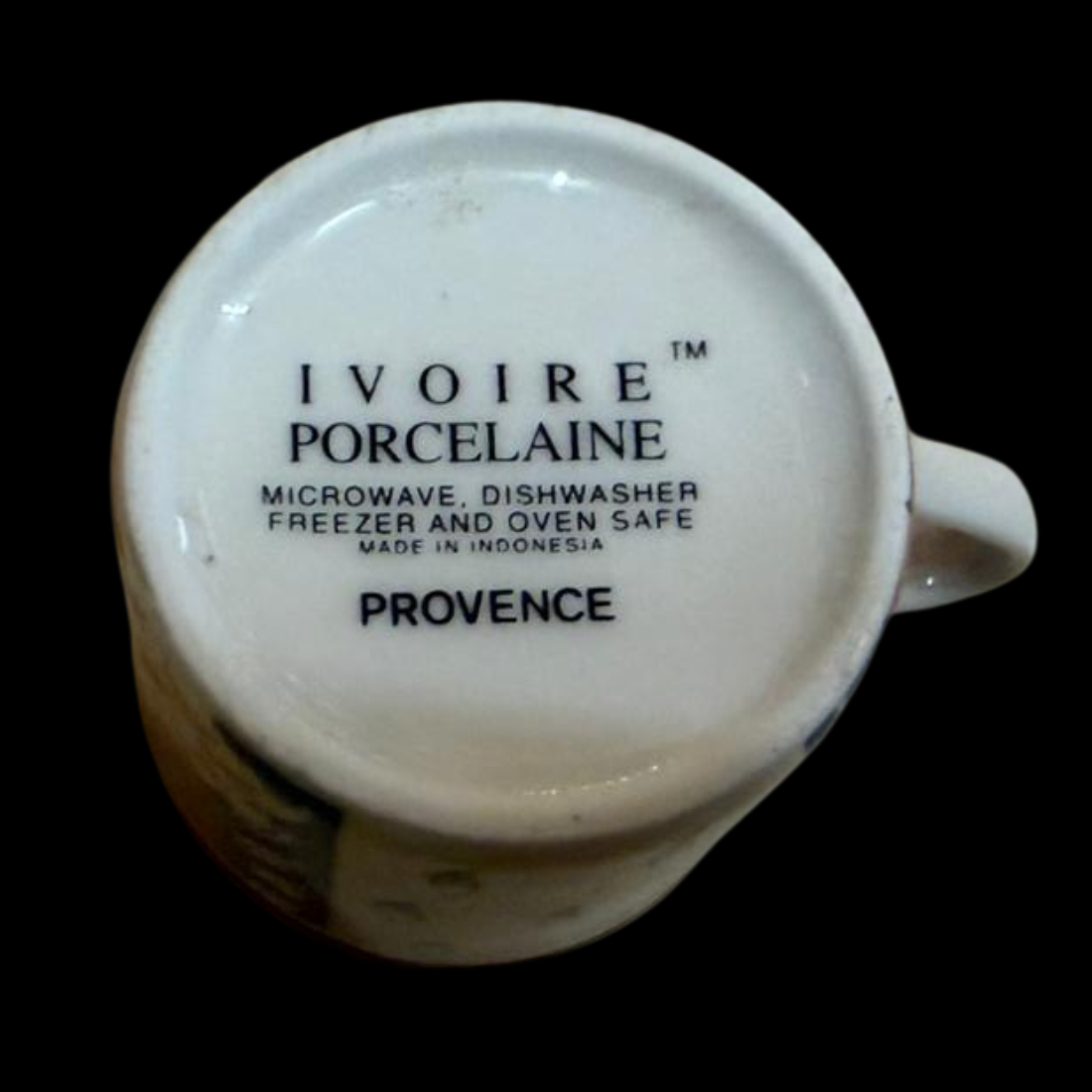Ivoire Porcelaine Provence: Mokkatasse / Espressotasse mit Unterteller