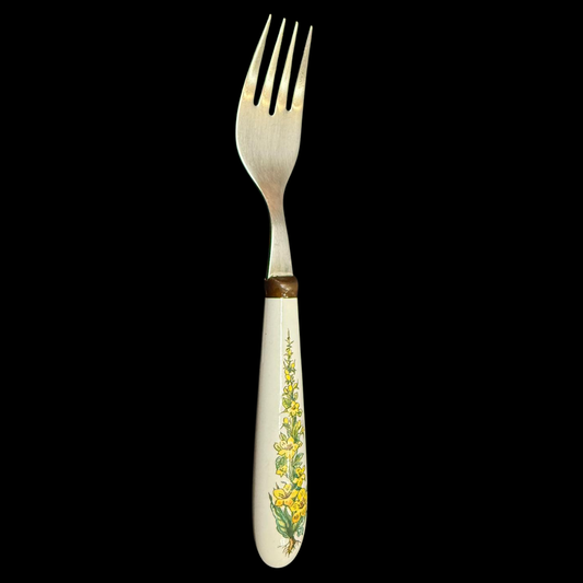 Villeroy & Boch Botanica: Speisegabel mit Porzellangriff - leichte Gebrauchsspuren (Besteck)