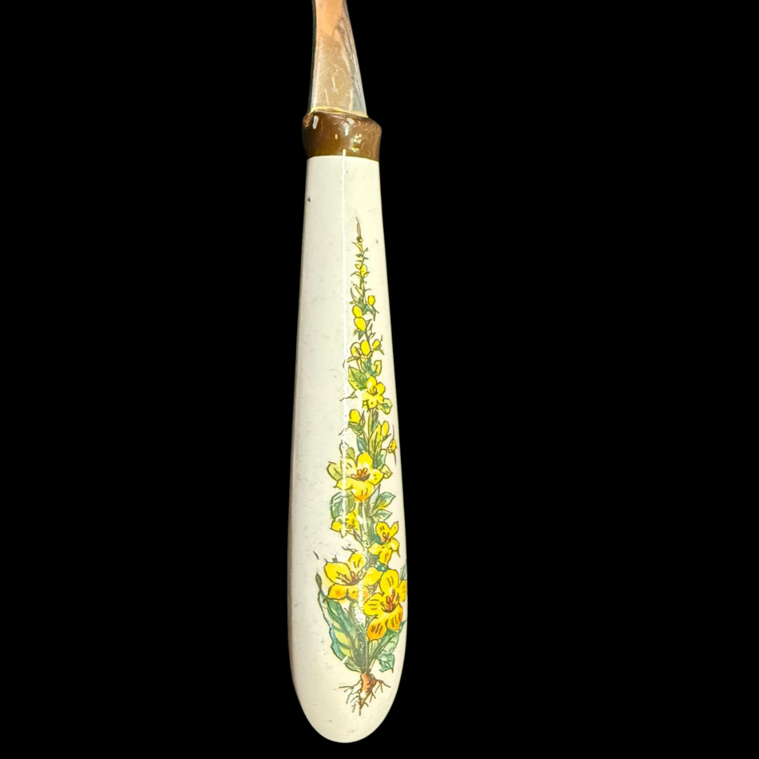 Villeroy & Boch Botanica: Speisegabel mit Porzellangriff - leichte Gebrauchsspuren (Besteck)