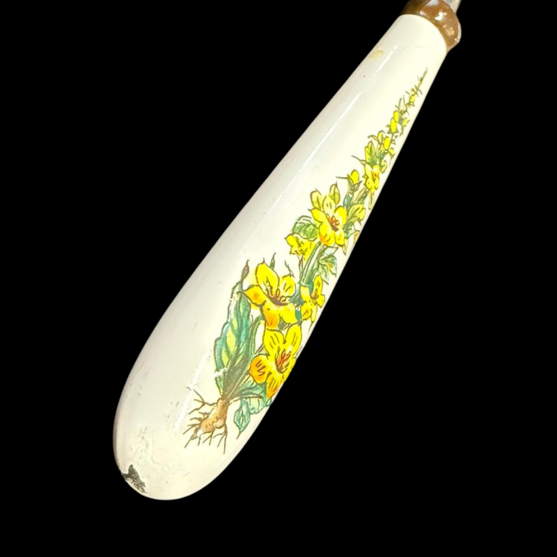 Villeroy & Boch Botanica: Speisegabel mit Porzellangriff - leichte Gebrauchsspuren (Besteck)