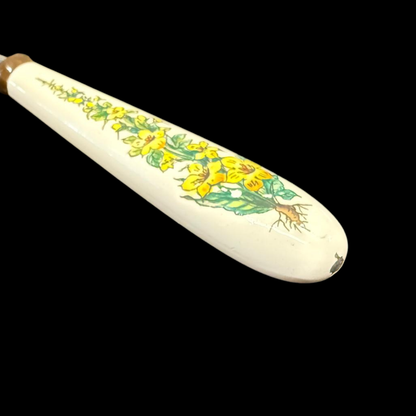 Villeroy & Boch Botanica: Speisegabel mit Porzellangriff - leichte Gebrauchsspuren (Besteck)