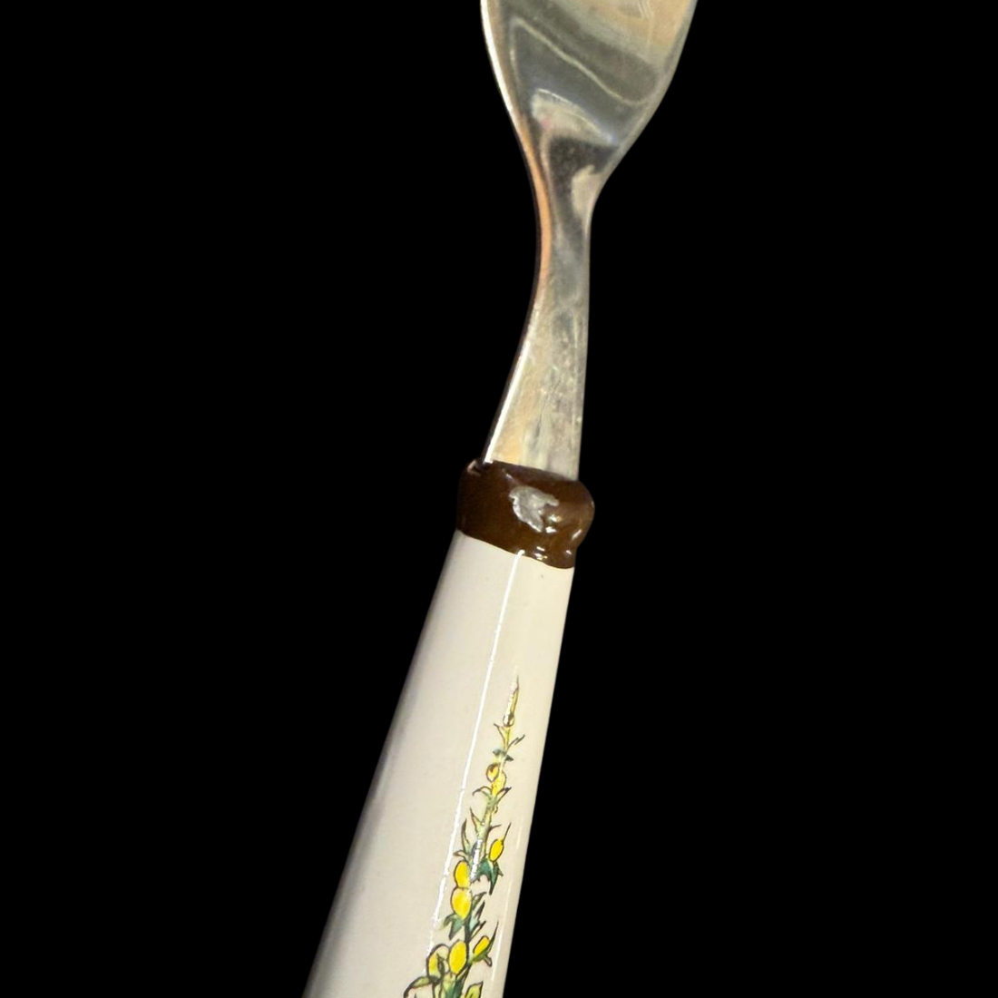 Villeroy & Boch Botanica: Speisegabel mit Porzellangriff - leichte Gebrauchsspuren (Besteck)