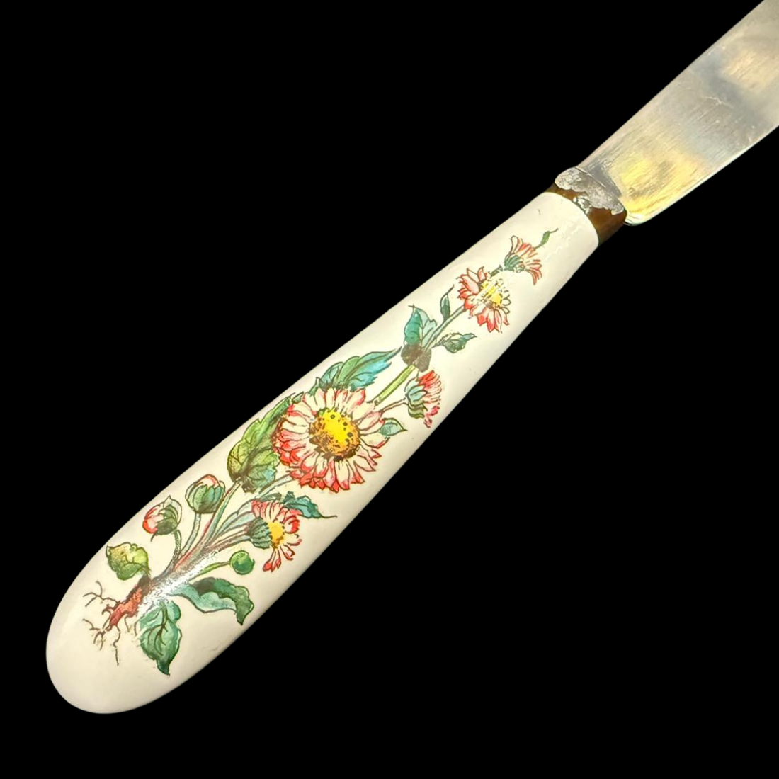 Villeroy & Boch Botanica: Messer / Tafelmesser mit Porzellangriff (Besteck) - beschr.