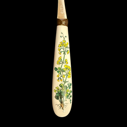 Villeroy & Boch Botanica: Kuchengabel / Gabel mit Porzellangriff - gelb (Besteck)