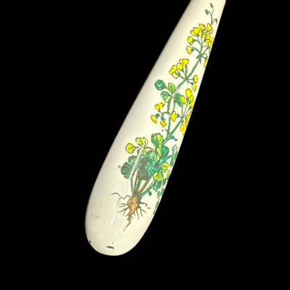Villeroy & Boch Botanica: Kuchengabel / Gabel mit Porzellangriff - gelb (Besteck)