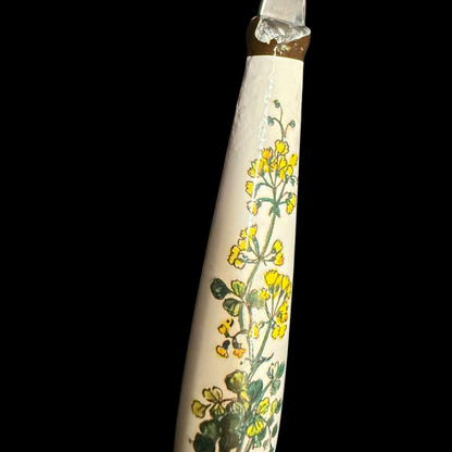 Villeroy & Boch Botanica: Kuchengabel / Gabel mit Porzellangriff - gelb (Besteck)