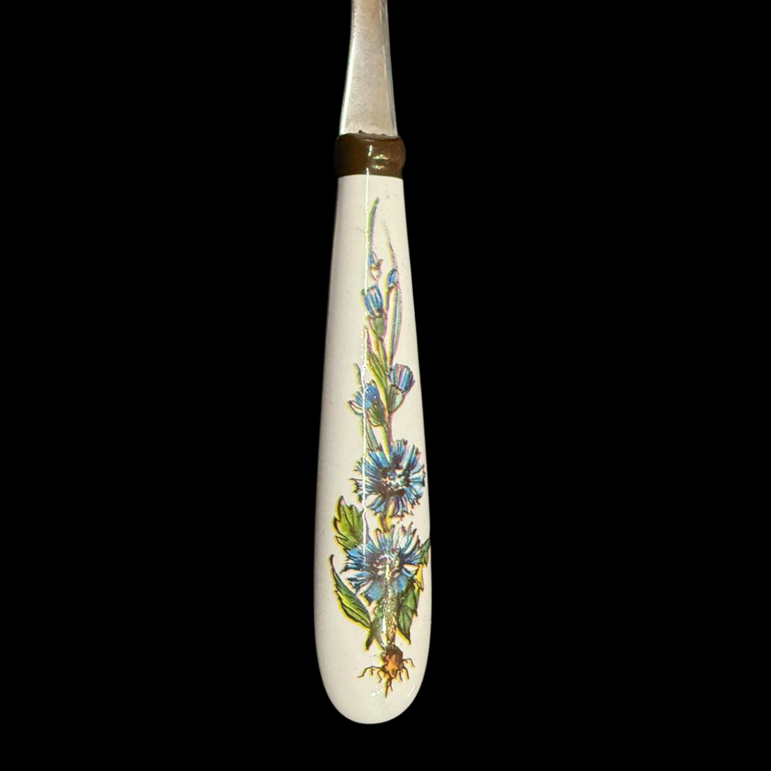 Villeroy & Boch Botanica: Kuchengabel / Gabel mit Porzellangriff - blau (Besteck) - siehe Beschreibung