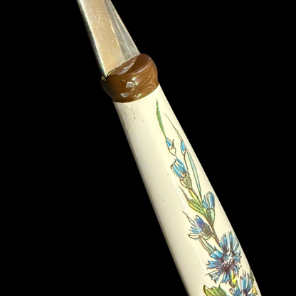 Villeroy & Boch Botanica: Kuchengabel / Gabel mit Porzellangriff - blau (Besteck) - siehe Beschreibung