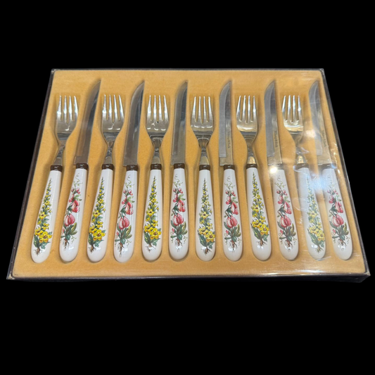 Villeroy & Boch Botanica: Set mit 6 Gabeln und 6 Steakmessern in OVP (Besteck)