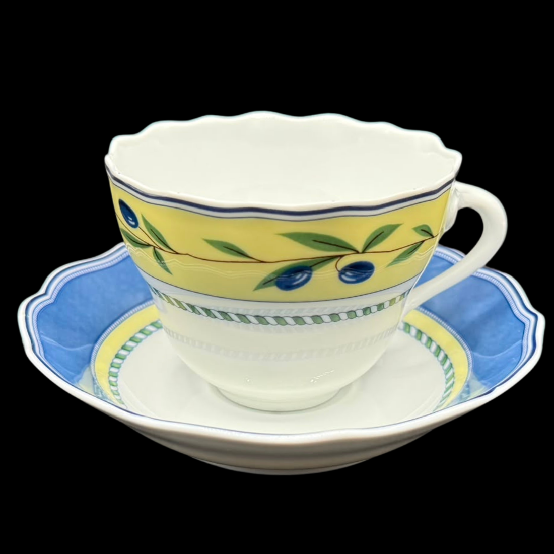 Hutschenreuther Medley Valdemossa: Kaffeetasse / Tasse mit Unterteller
