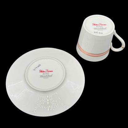Villeroy & Boch Rue Royale: Kaffeetasse / Tasse mit Unterteller