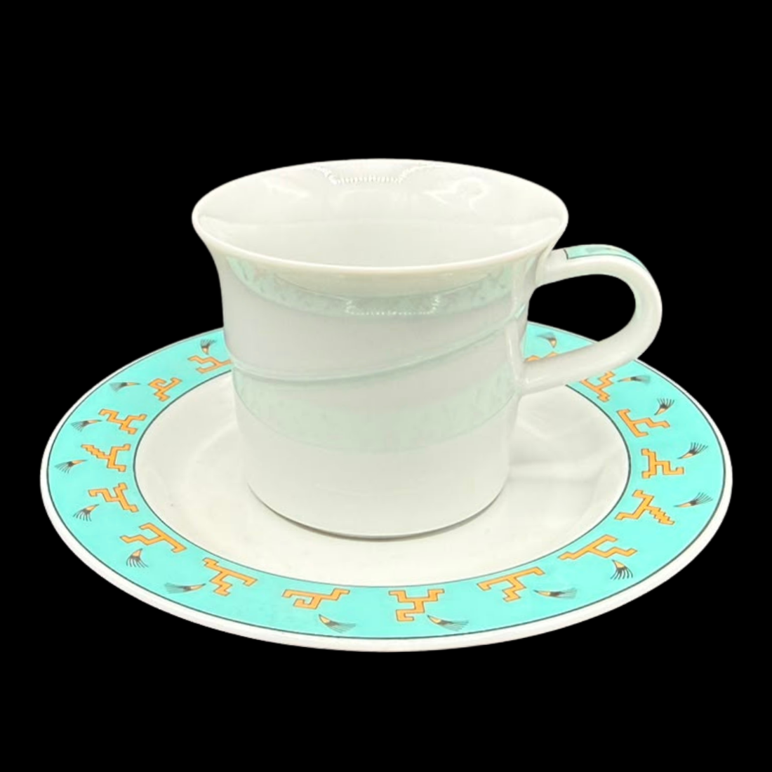 Rosenthal Avenue New York: Mokkatasse / Espressotasse mit Unterteller (Frog Design)