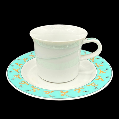 Rosenthal Avenue New York: Mokkatasse / Espressotasse mit Unterteller (Frog Design)