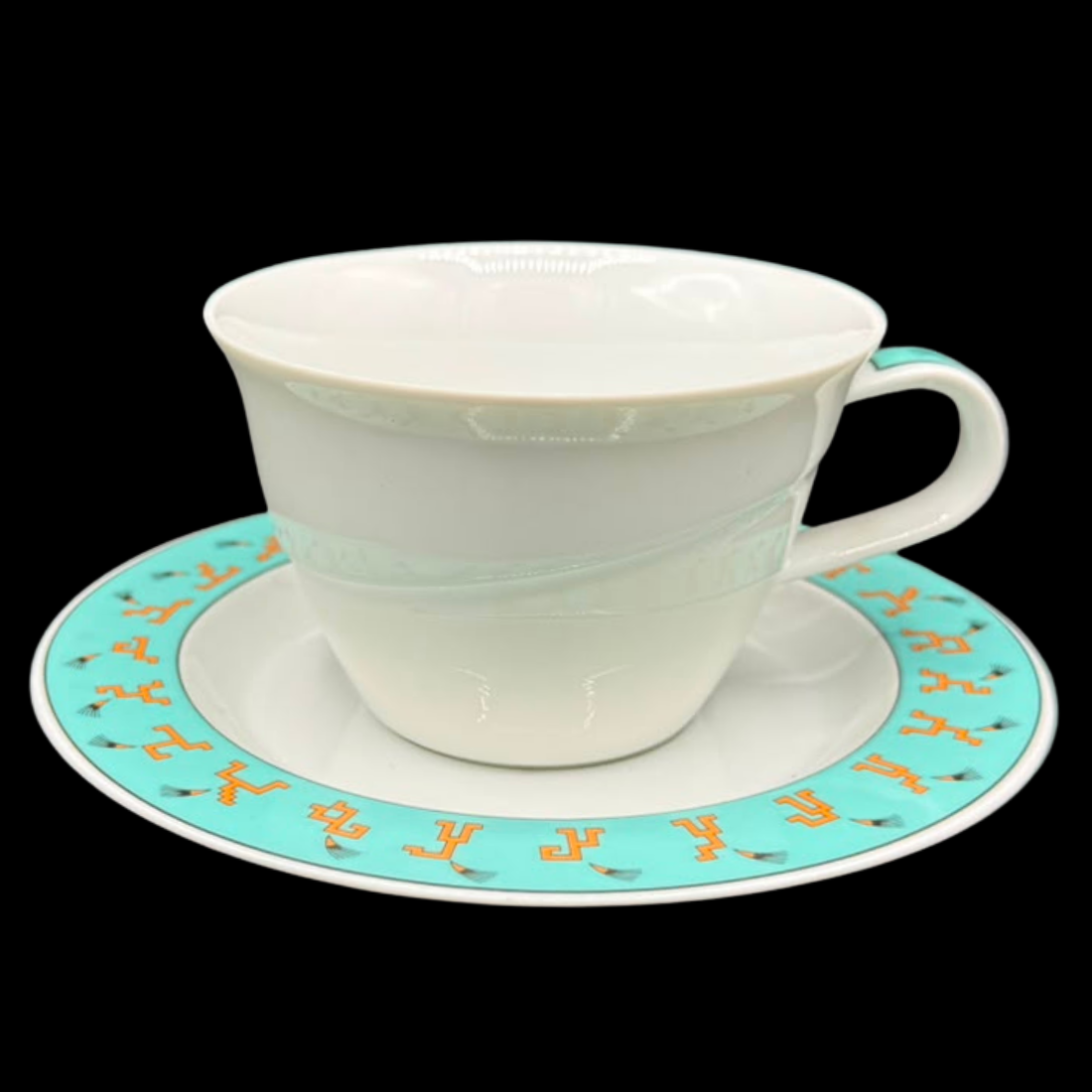 Rosenthal Avenue New York: Teetasse / Tasse mit Unterteller (Frog Design)