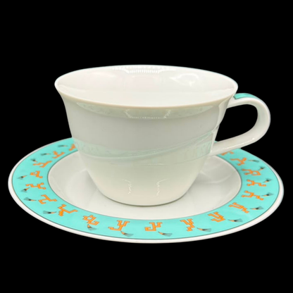Rosenthal Avenue New York: Teetasse / Tasse mit Unterteller (Frog Design)