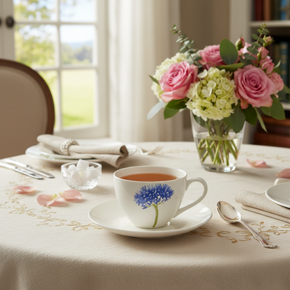 Villeroy & Boch Purple Sensation: Kaffeetasse / Tasse mit Unterteller - neuwertig