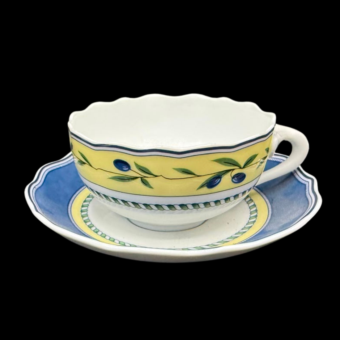 Hutschenreuther Medley Valdemossa: Teetasse / Tasse mit Unterteller