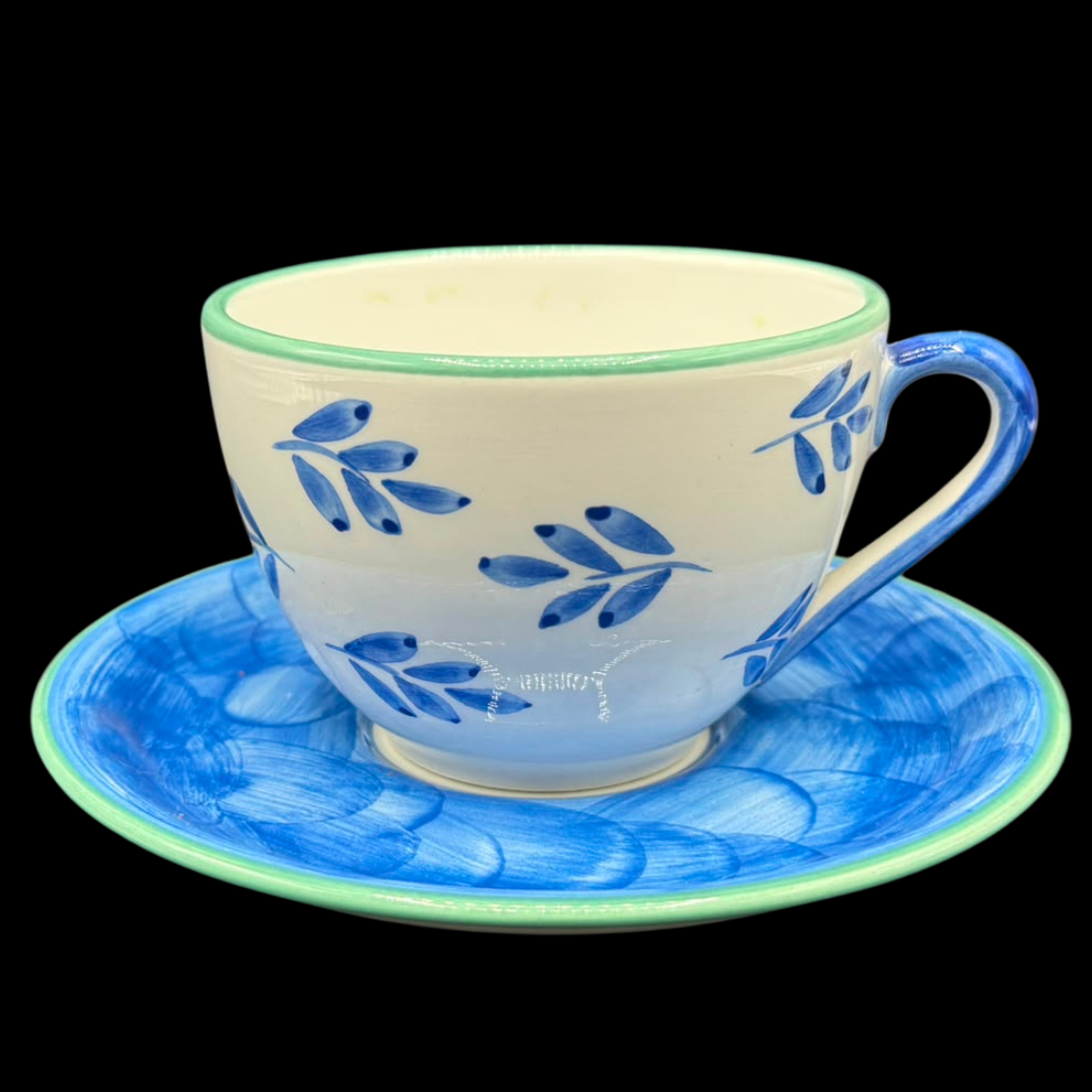Villeroy & Boch Gallo Switch 3 Portugal: Kaffeetasse / Teetasse / Tasse mit Unterteller, Blue Leaves