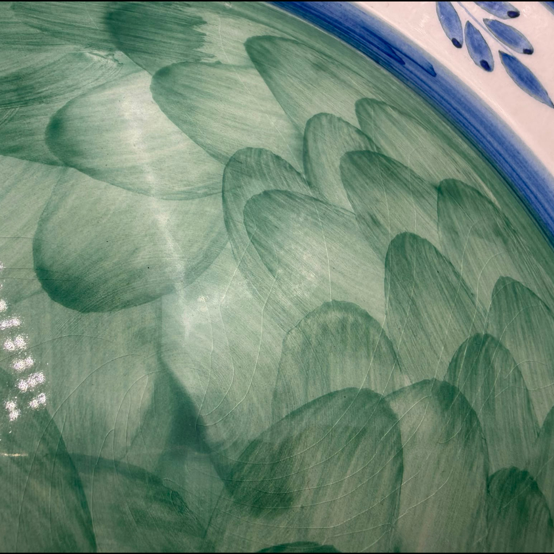Villeroy & Boch Gallo Switch 3 Portugal: Speiseteller / flacher Teller, Blue Leaves - neu