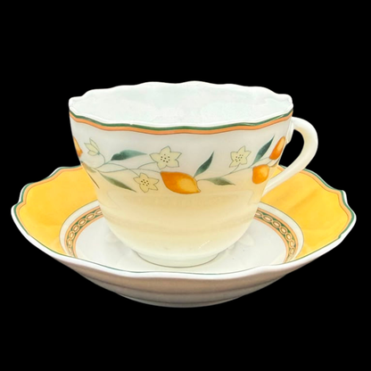 Hutschenreuther Medley Alfabia Tierra: Kaffeetasse / Tasse mit Unterteller