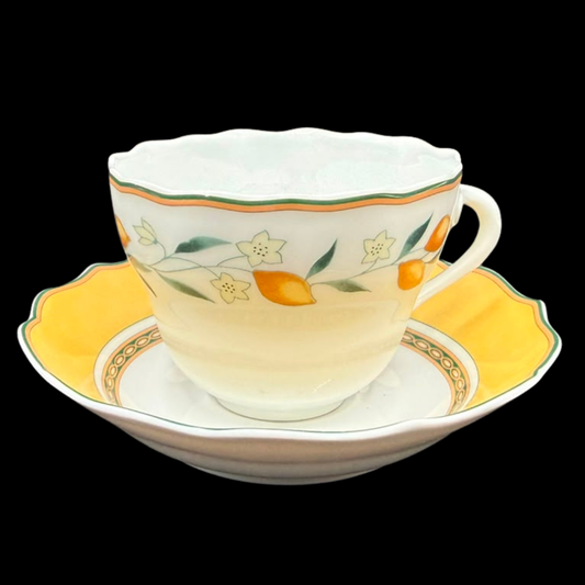 Hutschenreuther Medley Alfabia Tierra: Kaffeetasse / Tasse mit Unterteller