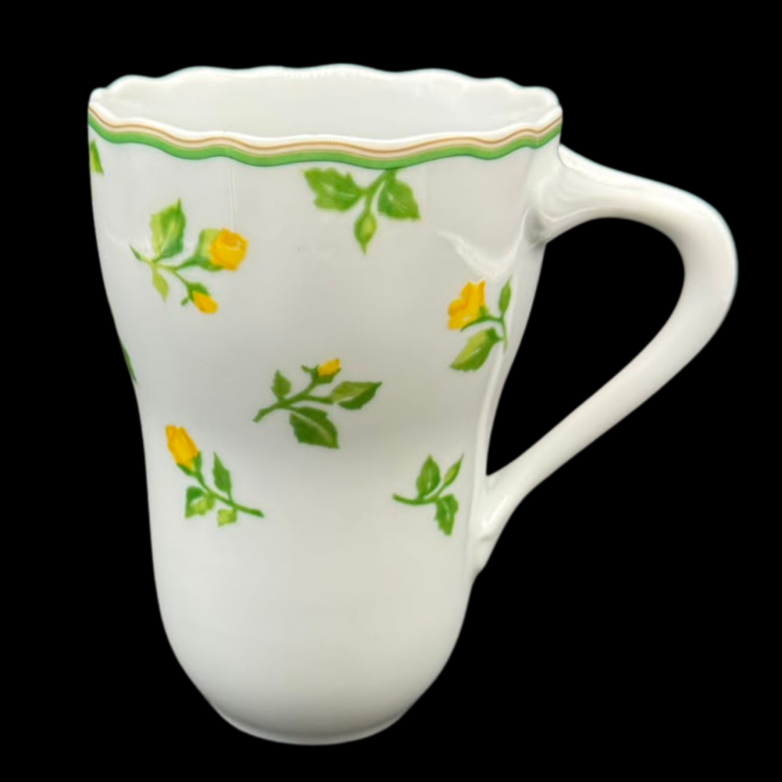 Hutschenreuther Medley Summerdream: Kaffeebecher / Henkelbecher / Kakaobecher / Schokoladebecher - extra hoch