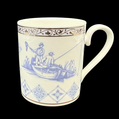 Villeroy & Boch Azurea: Kaffeebecher / Henkelbecher Boating (Angler) - neu