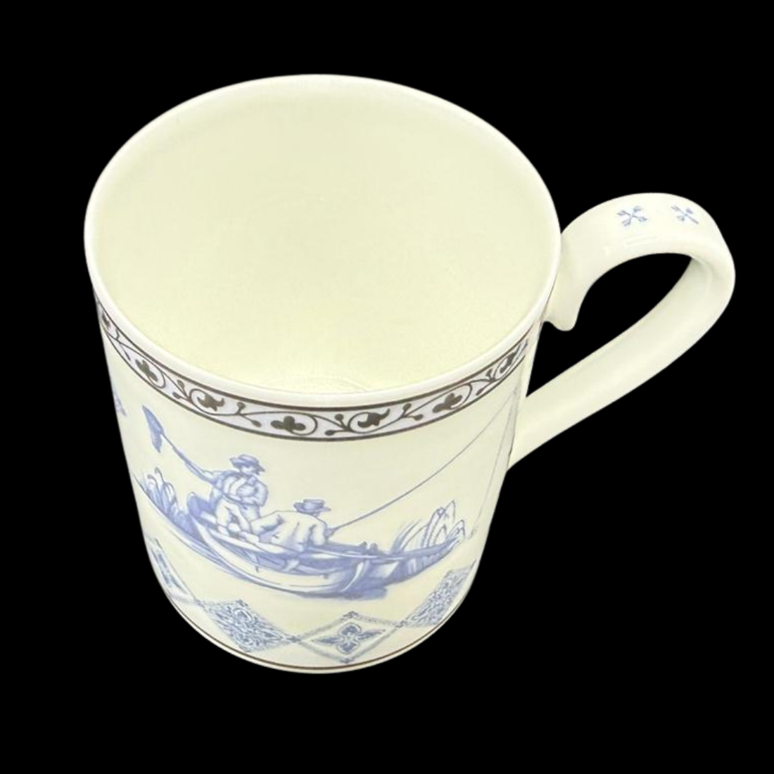 Villeroy & Boch Azurea: Kaffeebecher / Henkelbecher Boating (Angler) - neu