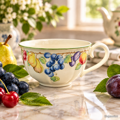 Villeroy & Boch Melina: Jumbotasse / Frühstückstasse / Milchkaffeetasse / Cappuccinotasse / große Tasse XL