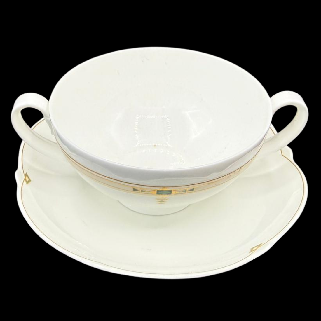 Villeroy & Boch Paloma Picasso Montserrat: Suppentasse mit Unterteller - unbenutzt