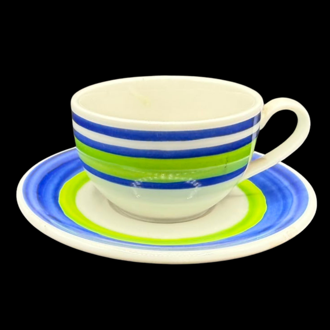 Rosenthal Casual: Mokkatasse / Espressotasse mit Unterteller - Trellis Blue