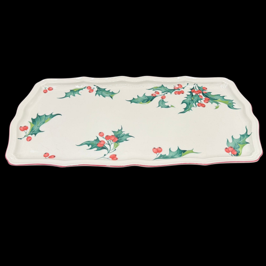 Villeroy & Boch Holly: Königskuchenplatte / Stollenplatte - Weihnachten