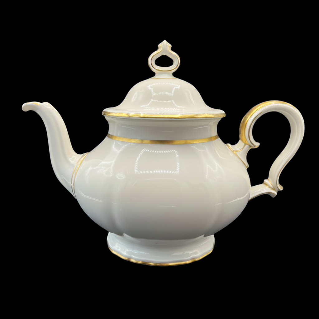 Rosenthal Chippendale: Teekanne / Kanne mit Goldrand