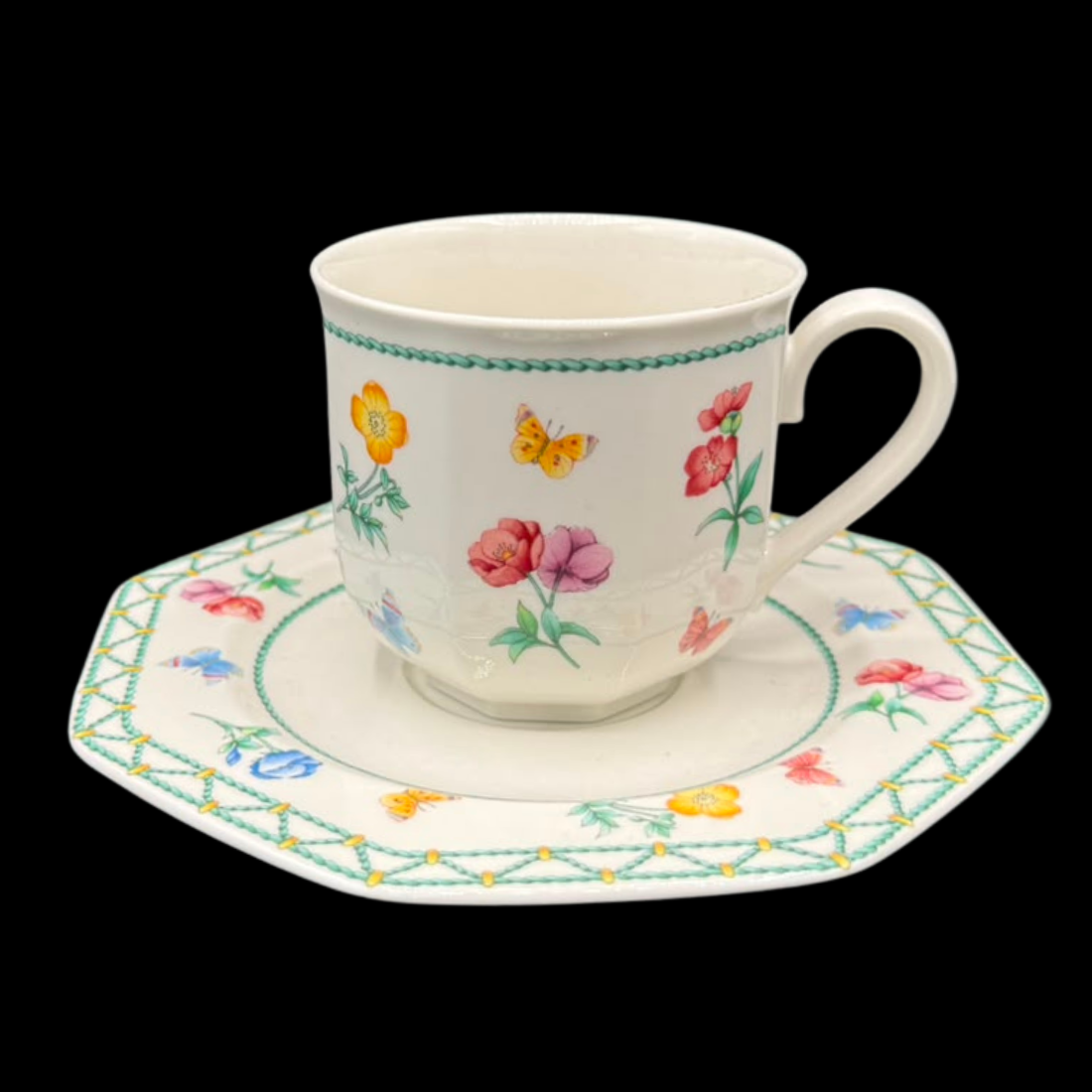 Villeroy & Boch Casa Verde: Kaffeetasse / Tasse mit Unterteller
