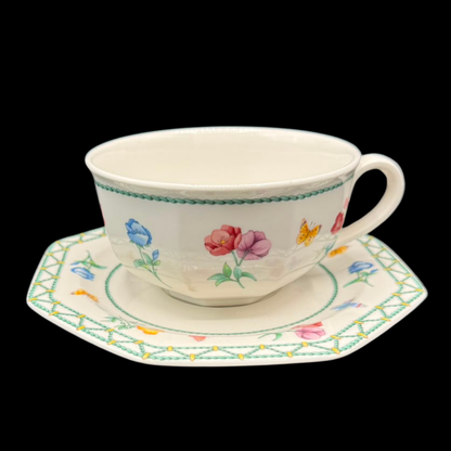 Villeroy & Boch Casa Verde: Jumbotasse / große Tasse XXL mit Unterteller
