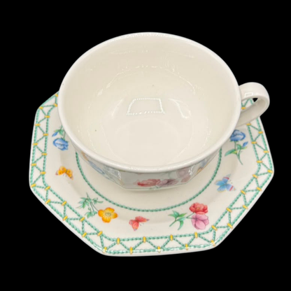 Villeroy & Boch Casa Verde: Jumbotasse / große Tasse XXL mit Unterteller