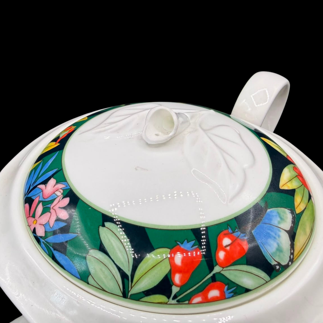 Villeroy & Boch Serengeti: Teekanne / Kanne - Blüte abgebrochen
