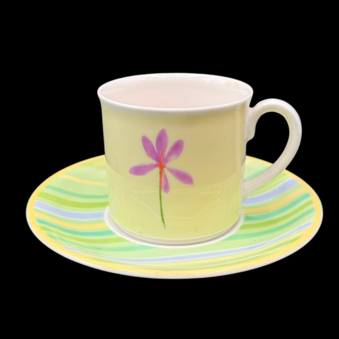 Villeroy & Boch Twist Candy: Kaffeetasse / Tasse mit Unterteller