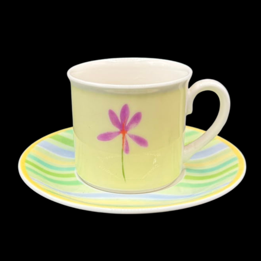 Villeroy & Boch Twist Candy: Mokkatasse / Espressotasse mit Unterteller