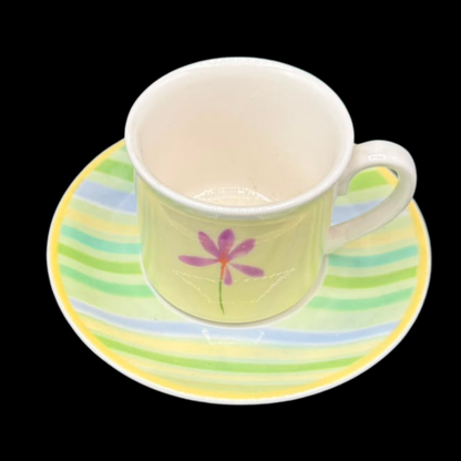 Villeroy & Boch Twist Candy: Mokkatasse / Espressotasse mit Unterteller